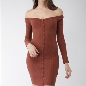 Forever 21 Bodycon button up dress